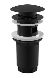 Донный клапан AlcaPlast для раковины клик-клак черный A392BLACK